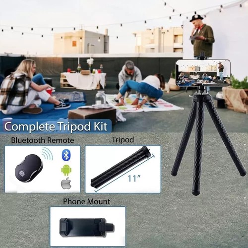 Selfie Stick Trépied avec Télécommande Bluetooth Portable pour iPhone et Téléphones Android - Photo 40 sur 41