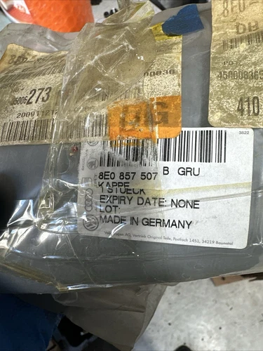 Audi A4 B6 B7 A6 DRIVERS Door Mirror Housing Cover 8E0857507 