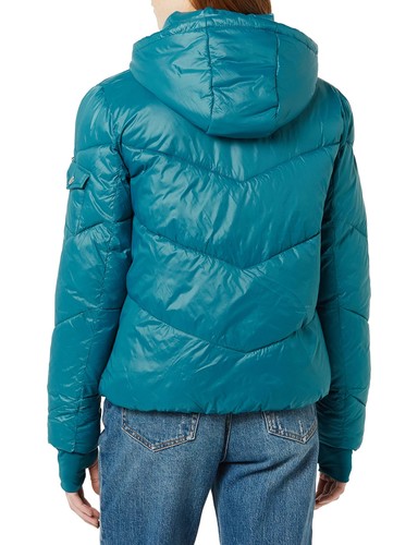 Precio de venta sugerido por el fabricante 129 USD Tommy Hilfiger para mujer manga larga con cremallera rompevientos coral XL - Imagen 2 de 2