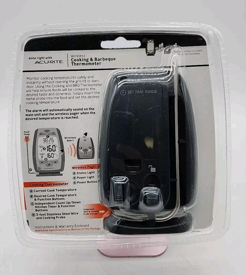Acu Rite Wireless Cooking & Barbeue Thermometer & Timer with  Wireless Pager - Image 2 of 2