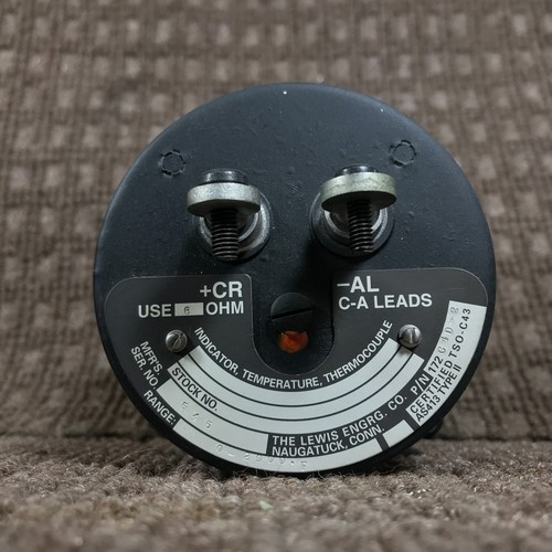 Piper Archer III PA-28-181 Lewis EGT Gauge P/N 599-543 P/N 172C4D-2 As Removed - Bild 3 von 8