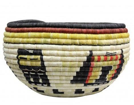"Gladys Kagenveama, Cesto bobina Hopi, fanciulle, donna corvo, 7 1/2"" x 13" - Foto 3 di 4