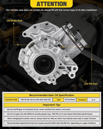 Transfer Case Assembly For Nissan Murano Pathfinder Infiniti JX35 QX60 3.5L V6 - Picture 3 of 9