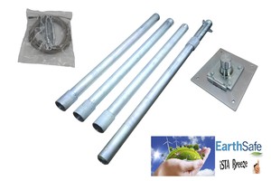 mast tower for wind generator up to 88 2lbs turbine turbine ista