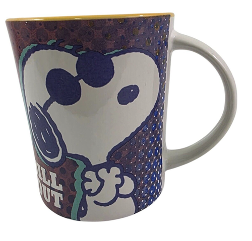 Peanuts Snoopy CHILL OUT 14 Oz Ceramic Coffee Tea Mug - Imagen 3 de 15