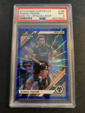 2019-20 Chronicles ADAMA TRAORE Rated Rookie Blue Laser #d 61/75 PSA 9 MINT