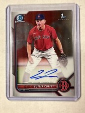Cutter Coffey RC 2022 Bowman Chrome Draft Autographs #CDACC Red Sox
