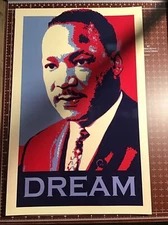 Martin Luther King Jr I Have A Dream Hope Style Poster 11x17 Wall Art MLK