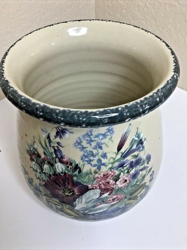 Home and Garden Party Stoneware "Bouquet" Utensil Holder - 6" 2004 - Picture 5 of 10