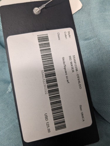 WEEKEND MAX MARA wasserblau Osvaldo Modal Schal Einzelhandel $ 125 neu mit Etikett - Bild 4 von 4