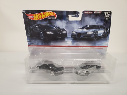 Hot Wheels Premium Car Culture 2 Pack 91 Bugatti Veyron - '16 Bugatti Chiron