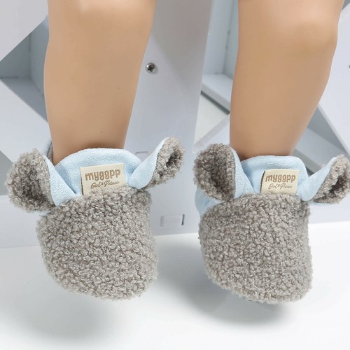 Brand New Toddler Newborn Baby Crawling Shoes Boy Girl Lamb Slippers - Bild 3 von 6