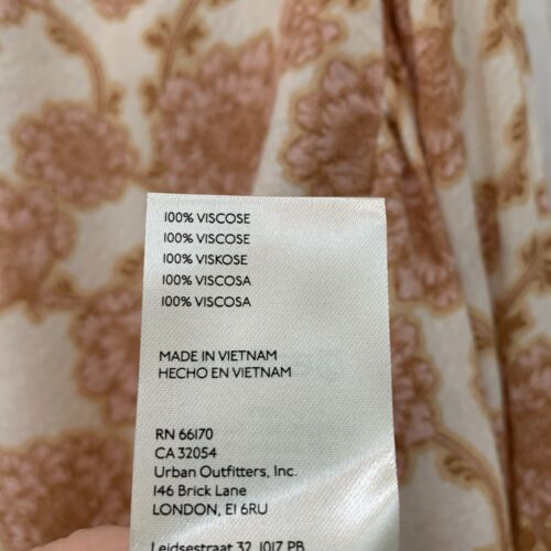 NWT Free People Mia Floral Tie Keyhole Neck Long Tunic Top Sz S Boho Oversized - Picture 15 of 17