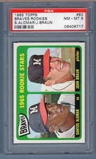 1965 Topps 82 Braves Rookies Alomar  06406717 PSA 8