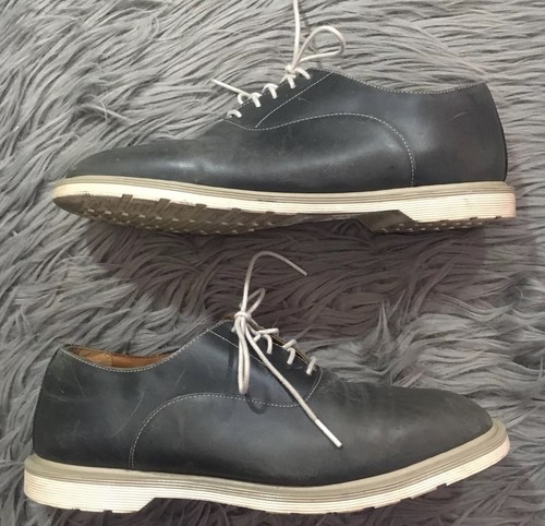 Men's Size 10 Doc Martens Blue Gray Leather Oxford