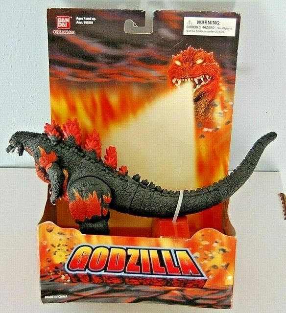 burning godzilla figure