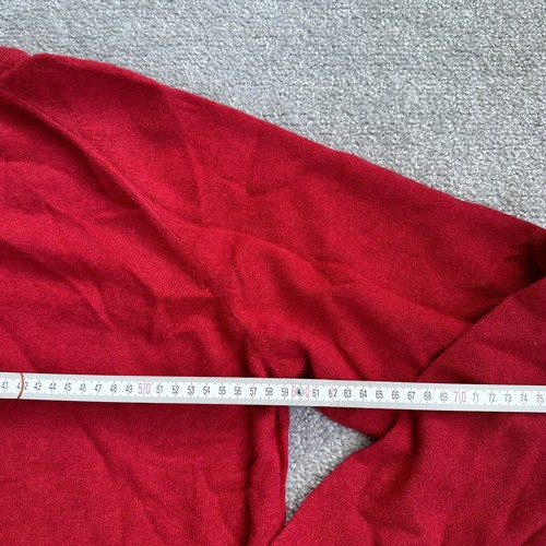 KAPPA Vintage Wolle Pullover Gr. XL Sweater 90er Strickpullover Logo 26314 Rot - Bild 6 von 9