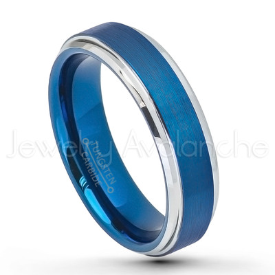 TUTISS Tungsten Carbide Rings 6mm & 8mm - Gunmetal, Gold, Rose Gold Wedding Bands, I Love You Engraved, Comfort Fit - View #7