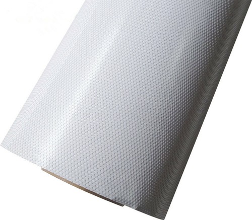 White/Black Perforated Window Film One Way Vision Car Headlight Wrap Decor Tint - Picture 2 of 14