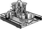 Pull Out Cabinet Organizer, Heavy Duty Caddy, 14”W x 21”D, Steel, Black