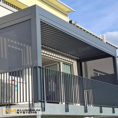 Fenstermarkise Senkrechtmarkise Zip Markise Zip-Screen Terrassendach 1 m x 1,2 m - Bild 6 von 24