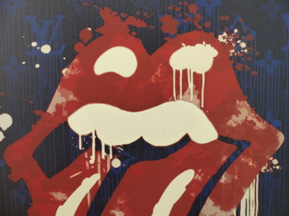 DEATH NYC "GERAHMT" Lithografie limitiert "Rolling Stones" 3D Siegel Zertifikat - Bild 3 von 4