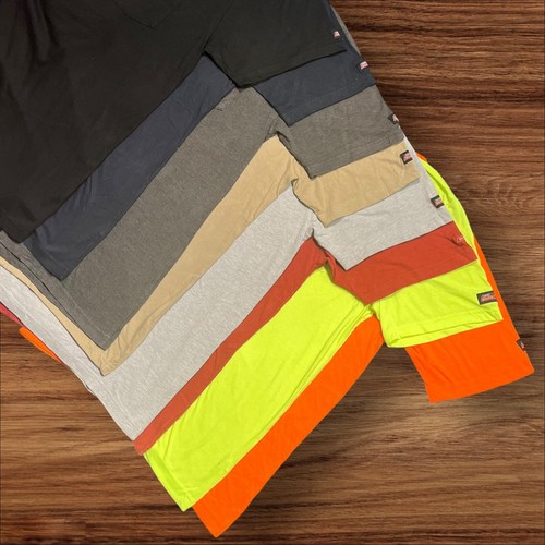 DICKIES POCKET SLEEVE LOGO T-SHIRTS - GRADE A - S M L XL 2XL 3XL + TALL SIZES - Picture 3 of 13