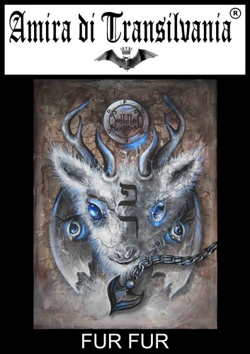 art painting contemporary animal portrait fawn deer furfur lemegeton magic seal - Picture 5 of 24