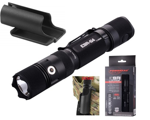 Linterna LED recargable USB Powertac E9R G4 2550 lúmenes con funda rígida - Imagen 2 de 11