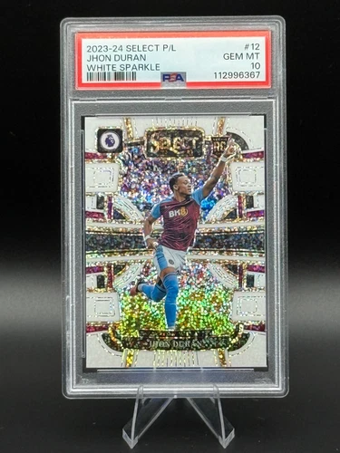 2023-24 Panini Select Premier League - Terrace Jhon Duran Rookie White Sparkle