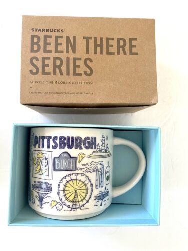 STARBUCKS PITTSBURGH Been There Series Coffee Mug 14oz 2018 With Box - Picture 1 of 11