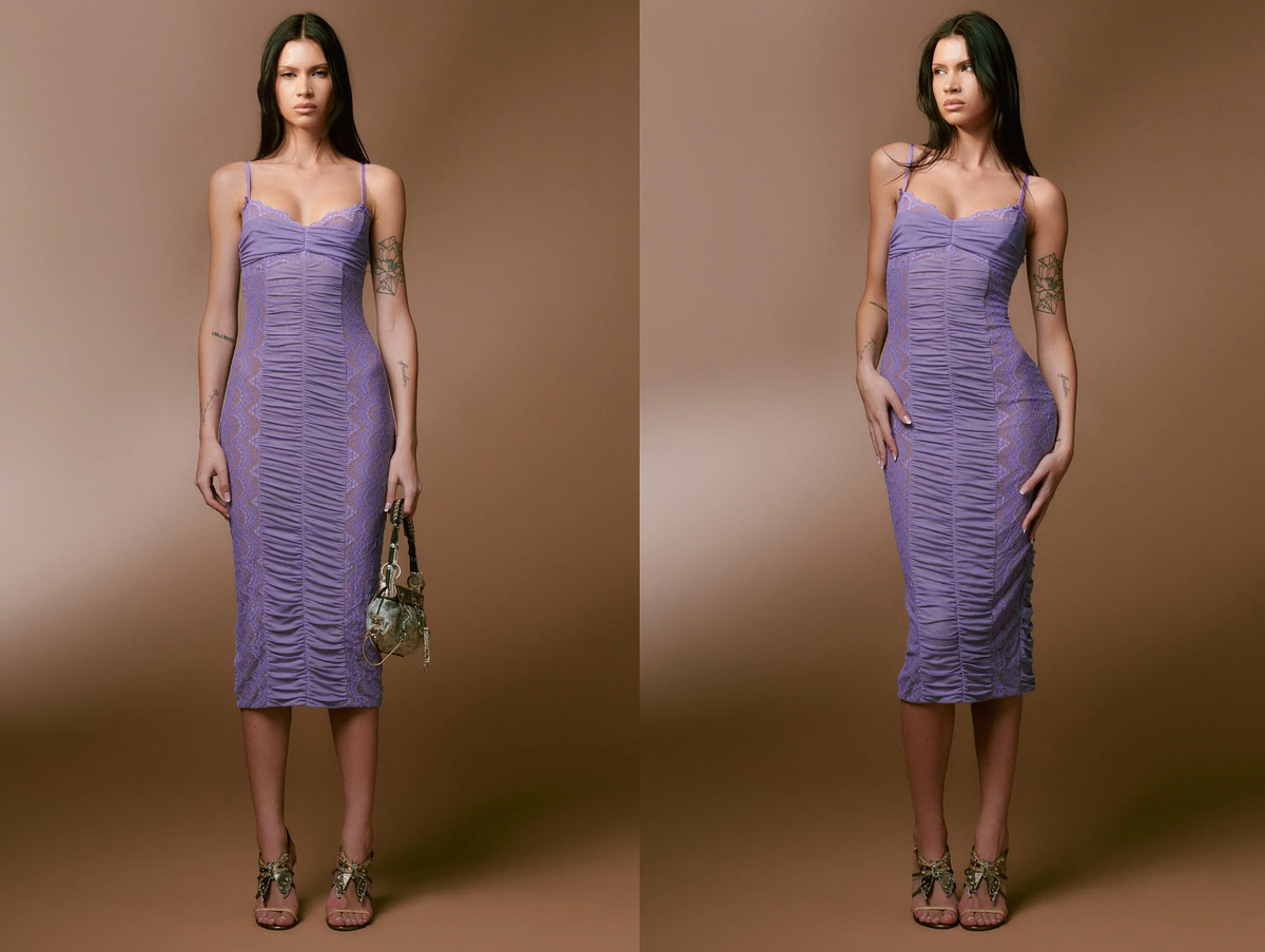 I.AM.GIA Lyra Dress purple gorgeous new small knee length designer lace I.AM.GIA Lyra Dress purple gorgeous new small knee length designer lace