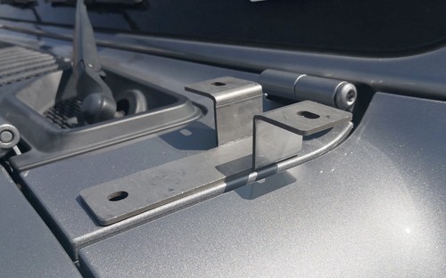 Dual LED Ditch Light Hood Mount Windshield A-Pillar Bracket For Jeep Wrangler JL - Picture 7 of 9