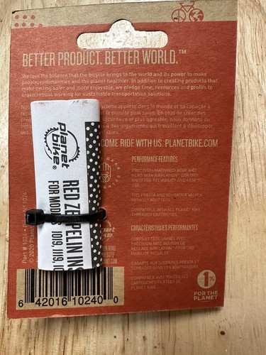 Roter Zepellin 2 Co2 Reifenfüller für Fahrrad von Planet Bike - Bild 2 von 2