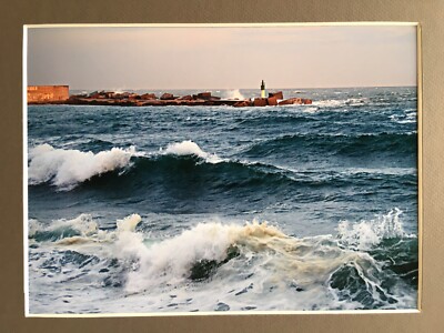 original Kunstfoto Pier Pointe de Sète 28x20