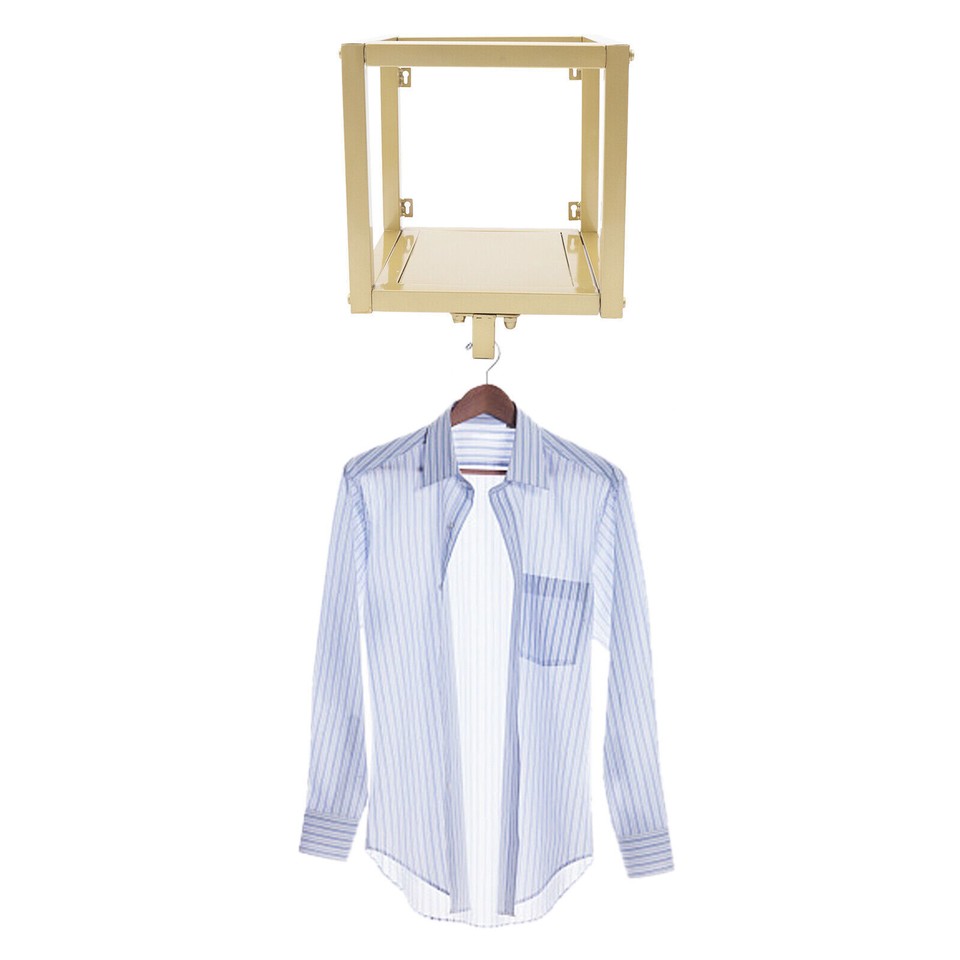 Metal Wall Mounted Garment Rack Clothes Display Storage Hanging Rod