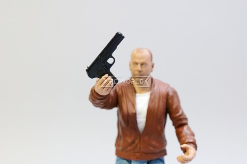 RC 1/10 Scale PISTOL GUN W/ Silencer -BLACK-  Metal Weapon Rifle Gun (2) guns - Picture 5 of 9