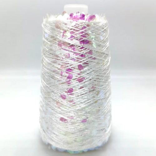 500G Sequin Yarn Crochet Thread Crochet Knitting Yarn Color-Changing Hand Knitti - Picture 3 of 7