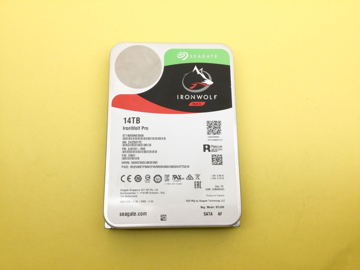 Seagate IronWolf Pro 14TB 7.2K SATA 6Gb/s NAS 3.5