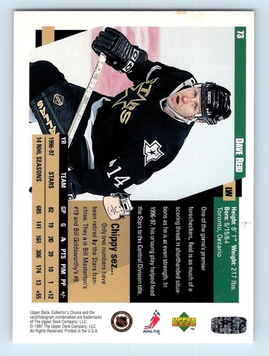 1997-98 UPPER DECK COLLECTOR'S CHOICE HOCKEY BASE CARDS - TAKE YOUR PICK! - Picture 96 of 312