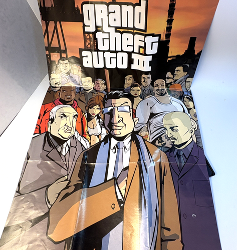Grand Theft Auto III GTA 3 - PlayStation 2 PS2 - con manuale e poster - Foto 3 di 5