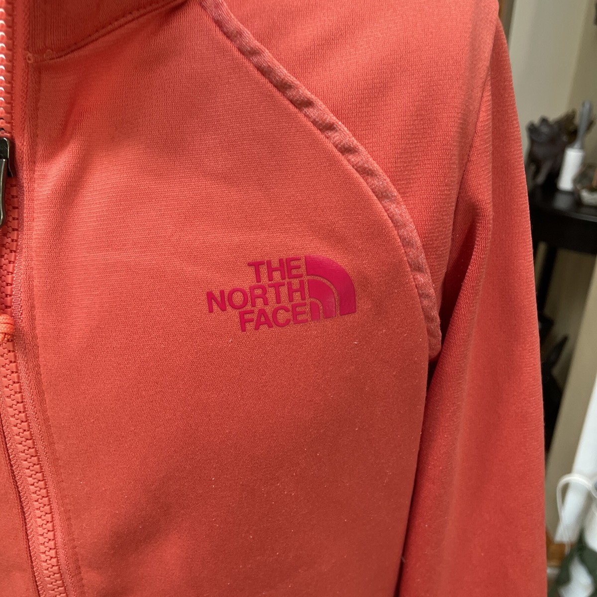 The North Face Jacket Women's Sz S Peach Full Zip Outerwear Casual