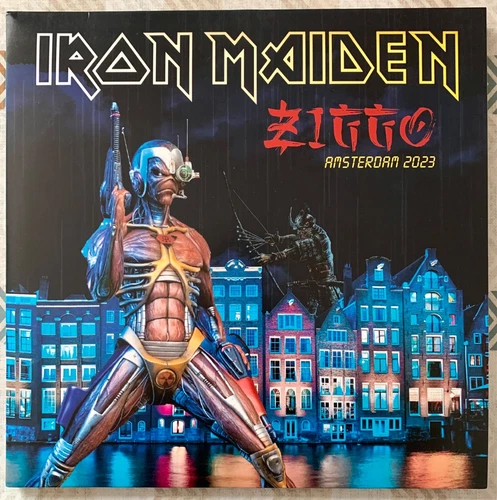 Iron Maiden ‎- Ziggo Amsterdam 2023 - 2 Blue LP + 36 Page Booklet - 2 VINYLES