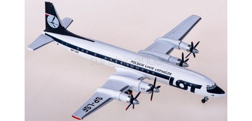 (Rare)1:400 AeroClassics AC411092 LOT Ilyushin Il-18 SP-LSF+Free Tractor - Picture 2 of 6