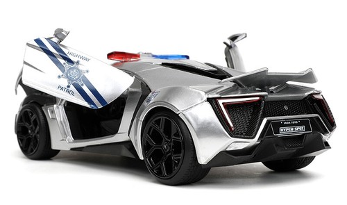 Lykan Hypersport Police "Highway Patrol" Hardtop Jada Diecast Toy Car, 8'' 1:24 - Picture 7 of 9