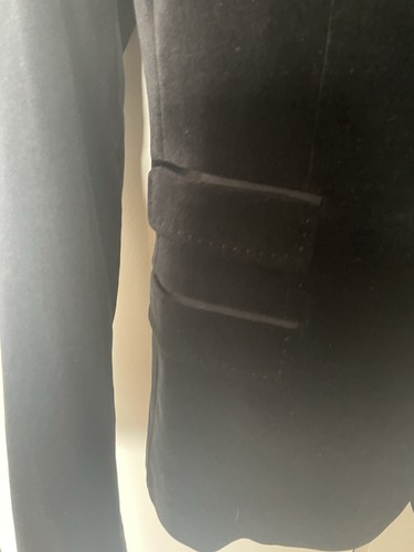 Elie Tahari Black Velvet Blazer Jacket Silk Womens Business Designer NWOT SZ 10 - Picture 6 of 12
