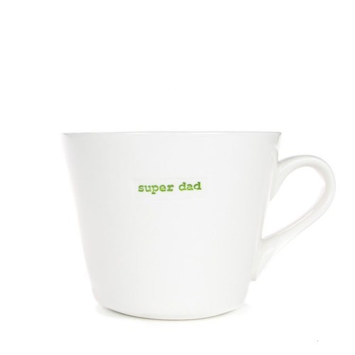 Taza cubo palabra estampada Keith Brymer Jones blanco 350 ml elección de 8 diseños - Imagen 8 de 9