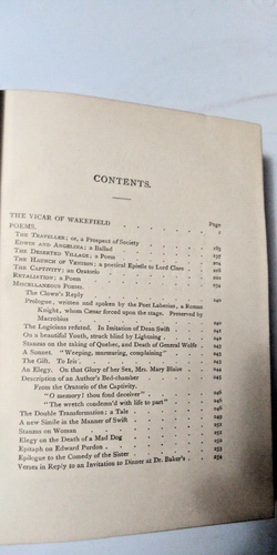The Select Works of Oliver Goldsmith 1890 - Foto 3 di 5