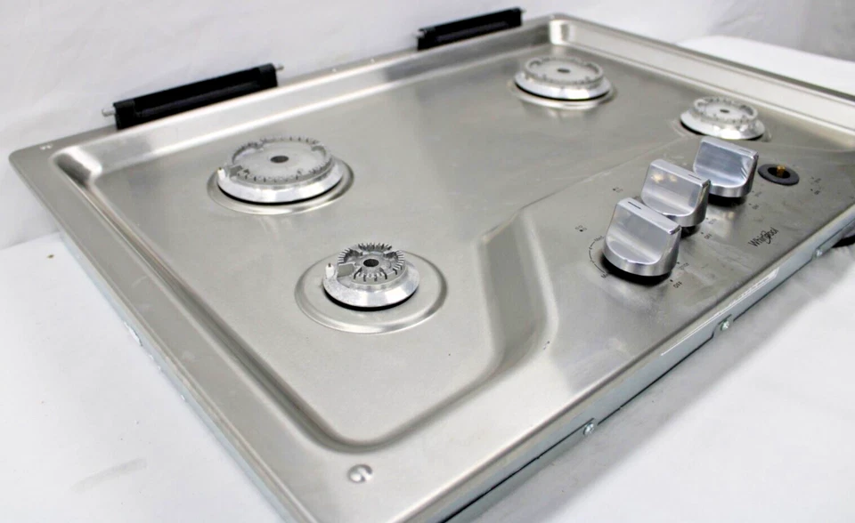 Whirlpool WCG55US0HS 30" Estufa de Gas Incorporada en Acero Inoxidable (Sin Rejillas) Foto 3 de 4