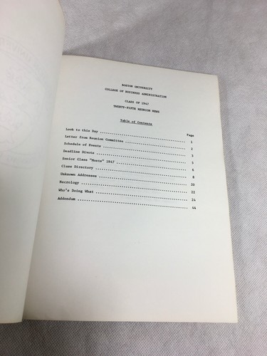 Boston University College of Business Administration 1947 25th Reunion - Picture 5 of 19
